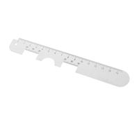 SILENRADAWN Pupil Distance Ruler Double-sided Scale Aluminum Eye Measurement Tool White Sturdy and Resistant to Deformation for Optometry and Optical Shops