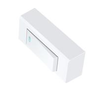 SILENRADAWN Push Button Switch Single Pole for Household Light and Bedside Use, White Small Panel, 500 W 10 A 220 V, Two Installation Ways, Sturdy
