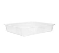 SILENRADAWN Rectangular Acrylic Food Tray Large Capacity Multi-Function Dumplings Plate with Super Appearance for Home Use and Fast-Food Restaurants 30x24cm