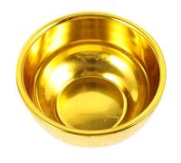 SILENRADAWN Reusable Holy Design Golden Buddhist, Bowl Offering Wear-Resistant Bowl for and Collecting Buddhist Art Crafts, Multi-use Sturdy Accessory Household Temple