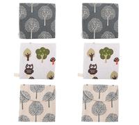 SILENRADAWN Sanitary Napkin Storage Bags Wear Resistant 6pcs Cotton with Pattern and Convenient for Holding Underwear Or Diaper Assorted Style for Travelling and Outdoor Use by Women