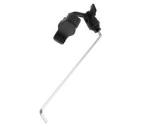 SILENRADAWN Saxophone Black Plastic and Stainless Steel Clip on Lyre Phone Holder Lyre, Adjustable Square Socket Mount for Alto Saxophone, A4 Sheets and Tablets, Daily Practice