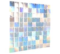SILENRADAWN Shimmer Backdrop Wall Panel with Delicate Design, Plastic Disco Background for Weddings and Bridal Shower, Easy to Use Decorative Background Wall, Unique and Chic Party Decoration