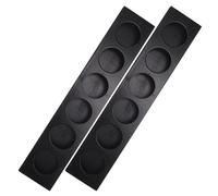 SILENRADAWN Shot Glass Holder Set 2pcs 6 Holes, Space-saving Drinking Cup Organizer Resisting Warping, Elegant Natural Look for Commercial Use and Family Gatherings
