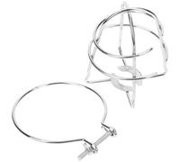 SILENRADAWN Silver Iron Sprinkler Head Cap Protector for Fire Sprinkler with Sturdy and Reliable Construction, Prevents Accidental Damage, Featuring a Delicate Shape and Beautiful Look,
