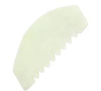SILENRADAWN Small Head Jade Massage Comb Wide Tooth for Scalp and Body Muscle Release Suitable for Face Neck Foot Massage