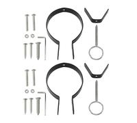 SILENRADAWN Spanish Ham Rack Fixing Holder Parts Easy to Clean and Simple Practical Design 2 Sets with Iron Material Kitchen Accessories for Home Use