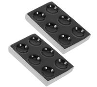 SILENRADAWN Spot Plates Smooth Surface with 6 Holes Ceramic 2pcs and Sturdy Porcelain Reaction for Chemical Experiment Spot Plate for Laboratory Experiments and Analyses