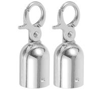SILENRADAWN Stainless Steel Rope End Stopper with Secure Fastening and Versatile Applications Elegant Design Rope End Cap Suitable for Crowd Control and Safety Barriers