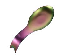SILENRADAWN Stainless Steel Spoon Rest Metal Spoon Holder for Kitchen Counter Household Scoop Tray Easy to Clean Utensil Rest for Daily Use and Serving