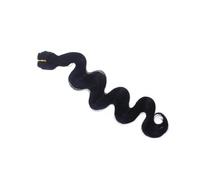 SILENRADAWN Synthetic Hair Extensions Body Wave Bundle in Black, Easy to Care and Can be Styled, for Daily Use and Special Occasions, Sturdy Synthetic Material Hair Weft