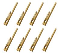 SILENRADAWN Test Tube Clamps and Simple Structure 8pcs Bamboo with Handle Design for Secure Grip in Labs and Experimental Lessons