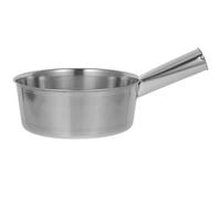 SILENRADAWN Thickened Stainless Steel Water Ladle Scoop Spoon, Long Handle Deep Bowl Kitchen Water Scoop for Soup, Gravy and Everyday Cooking, Easy to Clean, Silver