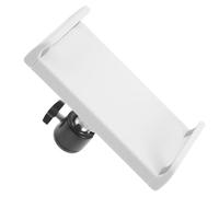 SILENRADAWN Universal Mic Stand Tablet Holder Clip with Foldable Design, Portable Plastic and Metal Music Stand Bracket for Devices 4.6 to 10 Inches, for Recording Studios and Stage
