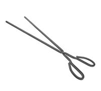 SILENRADAWN Vintage Black Iron Fire Tongs Extra Long Scissor Tongs Easy to Clean Versatile Use for Campfire and Household