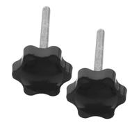 SILENRADAWN Walker Replacement Parts Star Knob Screws M6 with Adhesive Washer Hand-Tightening Adjustment Knobs Compatible with Drive Rollator Walker Armrest Accessories for Mobility Aid