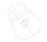 SILENRADAWN Wire Lamp Shade Frame DIY Vintage Round Amp; Square Iron Lamp Cage with E27 Base 130mm Top Amp; 250mm Bottom Diameter 200mm Slant Height and Pendant Lights