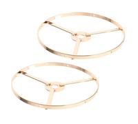SILENRADAWN Wire Lampshade Holder 2Pcs Iron Frame 15Cm for DIY Pendant and Table Lamps Lighting Accessories Suitable for Home Decor