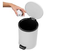 Silent 17L Pedal Bin - Odorless Trash Can with Lid | Large Capacity Waste Bin for Restaurant Hotel Hospital Kitchen Bathroom Classroom and Office