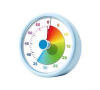 Silent 60 Minutes Visual Timer For Office Study For Kitchen Classroom With Color Gradient Display(Blue)
