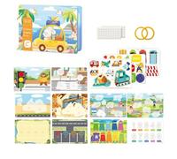 Silent Activity Books Durable Airplane Travel Toy