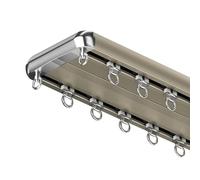 Silent Adjustable Aluminum Curtain Rail Double Rod Ceiling Mount 90620cm Durable Room Divider for Bedroom Elegant Gold Finish HighQuality Design