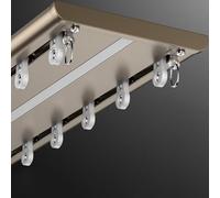 Silent ain Track System for Room Divider - 1.5m to 3.2m Adjustable Length d h t for Home Office Hotel Det - Smooth Gliding Wheels