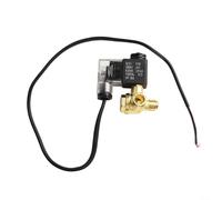Silent Air Compressor Valve, Oil Pump Solenoid with Bleed Check Valve Fitting, Power Off Exhaust Component for Quiet Workshop, Cast Aluminium Unloading Valve for Tools(A)