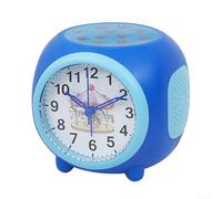 Silent Alarm Clock Featuring Starry Projection and Colorful Lights, Includes 6 Music Tunes and 5 Natural Sounds for a Peaceful Morning Start (blue)
