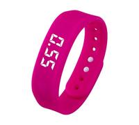 Silent Alarm Wristband - Vibrating Alarm Clock Watch, Waterproof Wearable Reminder | Timer Daily Alerts Drink Medication Toilet Training, Ideal For Deep Sleepers Students Travel Dorm, Pink, Refer to