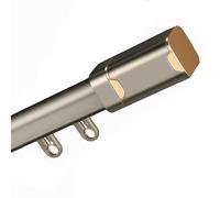 Silent Aluminum Curtain Track Ceiling or WallMounted LightBlocking Design 75cm (2.4ft) for Living Room & BedroomChampagne Color Durable & Stylish.