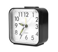 Silent Analog Alarm Clock Vintage Design, Non-Ticking Bedside Travel Clock with Snooze & Night Light, Battery Powered Compact Small Desk Clock, Ascending Beep Alarm for Light Sleepers, Seniors, Kids