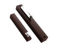 Silent and Invisible Door Closer Hydraulic Cushioning Aluminum Alloy Strong Closing Force Brown Right Opening - Ideal for Quiet Spaces and Enhanced Durability
