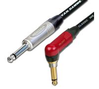 SILENT Angled Neutrik Guitar Jack to Jack Lead. Van Damme Cable. 6m 5m Electric