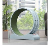 Silent Anti-Jam Cat Exercise Wheel - Safety-Tested Pet Treadmill with Sound Roller & Non-Slip Surface (Plastic Claw Guards) (blue)