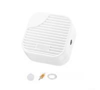 Silent Aquarium Oxygen Pump 3W Adjustable Flow 2.5L/min | Pure copper motor, effective noise reduction, for durable build, suitable for 30-60cm aquariums, white finish