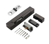 Silent Automatic Door Closer - Brown Left Side Damper for Residential Homes - Smooth Closing Mechanism, Easy Installation, & Reliable for Peaceful Living