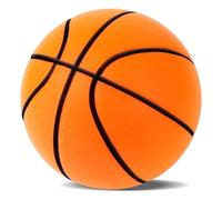 Silent Basketball 2025 Upgraded Version Dribbling Indoor, Silent Basketball Mute Ball, Improved Quiet Airless Foam Basketball High-Density Silent Basketball, Lightweight Training Ball (Orange)