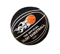 Silent Basketball for Kids, Bouncy Washable Quiet Airless Ball, Non-Slip Grip with Zipper for Throwing & Kicking, Indoor/Outdoor Play