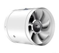 Silent Bathroom Extractor Fan 150mm Wall Mount | Two-way for air supply, flexible ventilation, no window needed, 6 inch duct, home office use