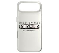 Silent Battles Loud Mind PTSD Glitch Design Mental Health Case for iPhone Air