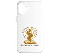 Silent Bookstorm Word Whirlwind Case for iPhone 16 Plus
