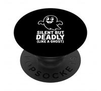 Silent But Deadly Ghost Halloween Humor PopSockets Adhesive PopGrip