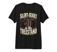 Silent But Deadly in The Treestand Bowhunter Premium T-Shirt