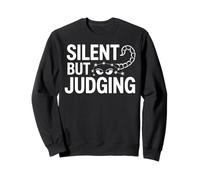 Silent But Judging scorpio constellation mood art Sweatshirt