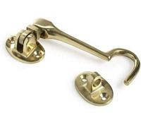 Silent Cabin Hook & Eye Brass Gate Hook And Eye 75mm