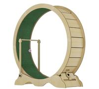 Silent Cat Exercise Treadmill Wheel - 45" Large Indoor Activity Center, Detachable Carpet + Lock + Scratching Pad, Interactive Toys for Running/Training, Prevents Boredom & Obesity in Cats