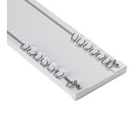 Silent Ceiling Mount Double Curtain Tracks Heavy Conjoined Curtains Rails Room Divider Curtain Rod for Windows Living Room(White,6.9FT(210CM))