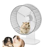 Silent Chinchilla Exercise Wheel, Silent Hamster Exercise Wheels - Quiet Spinner Small Animals Running Exercise Super Quiet Hedgehog Acrylic Silent Spin with Height-Adjustable Stand for Hamsters,