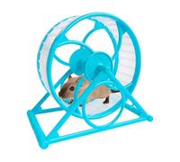 Silent Clear Hamster Wheel - Fitness Roller for Small Pet Noiseless Exercise Device | Transparent Durable Design Detail, Mental Stimulation & Ob